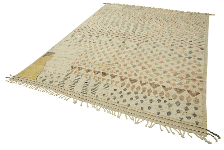 10x12 Beige Modern Tribal Rug - 45631
