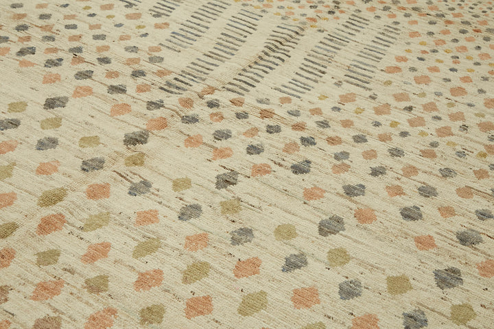 10x12 Beige Modern Tribal Rug - 45631