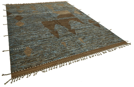 9x12 Brown Modern Tribal Rug - 45633