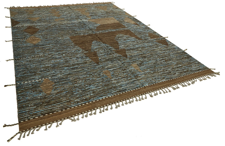 9x12 Brown Modern Tribal Rug - 45633