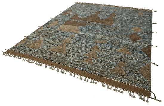 9x12 Brown Modern Tribal Rug - 45633