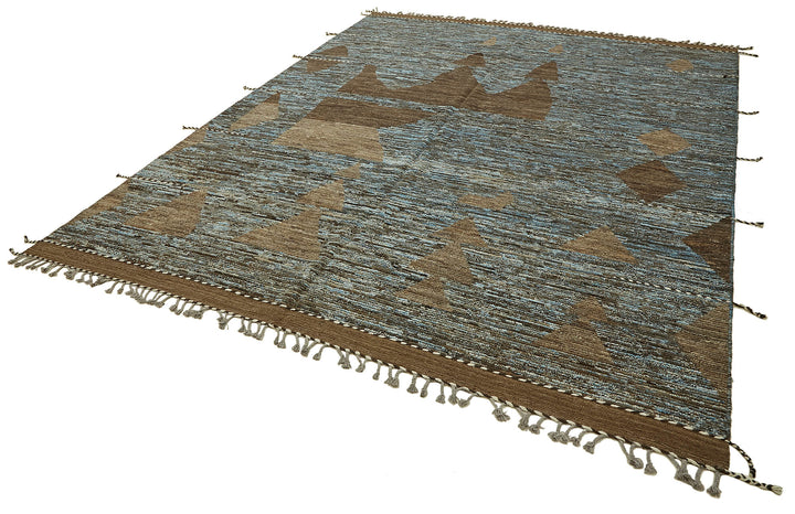 9x12 Brown Modern Tribal Rug - 45633