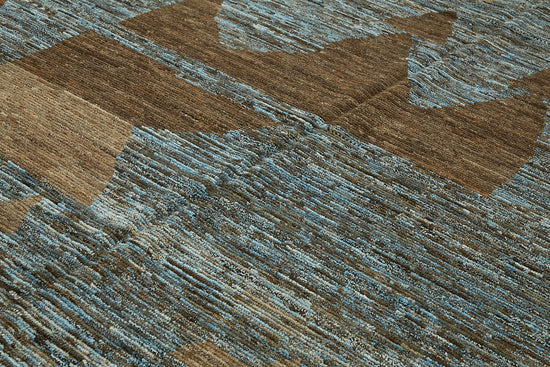 9x12 Brown Modern Tribal Rug - 45633