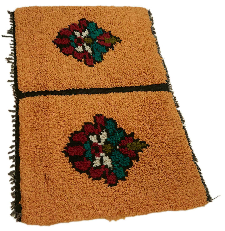 3x3 Orange Vintage Tulu Rug - 45638