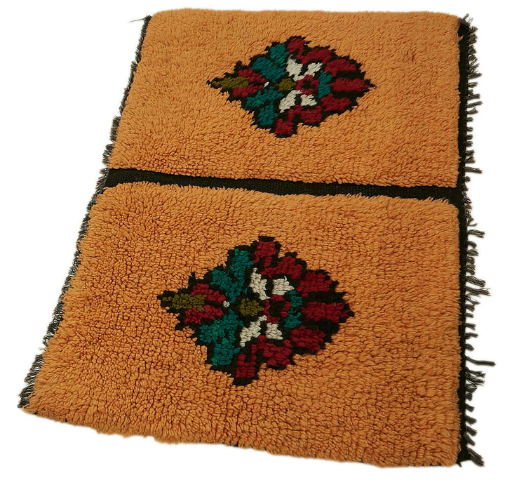 3x3 Orange Vintage Tulu Rug - 45638
