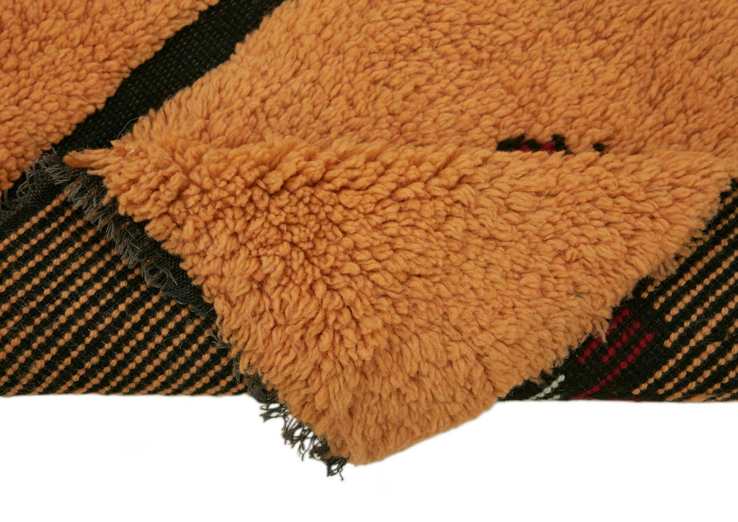 3x3 Orange Vintage Tulu Rug - 45638
