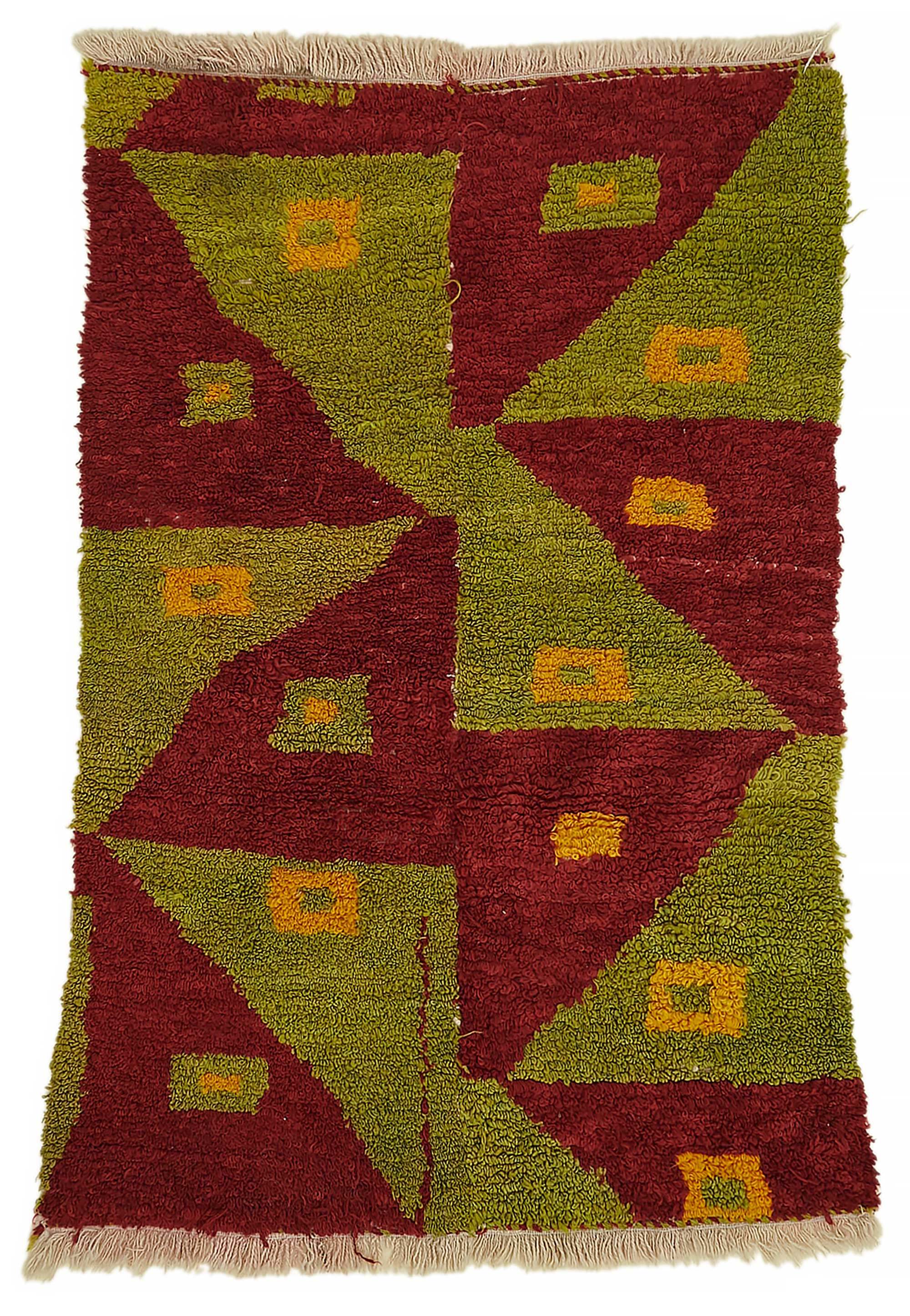 3x5 Green Vintage Tulu Rug - 45659