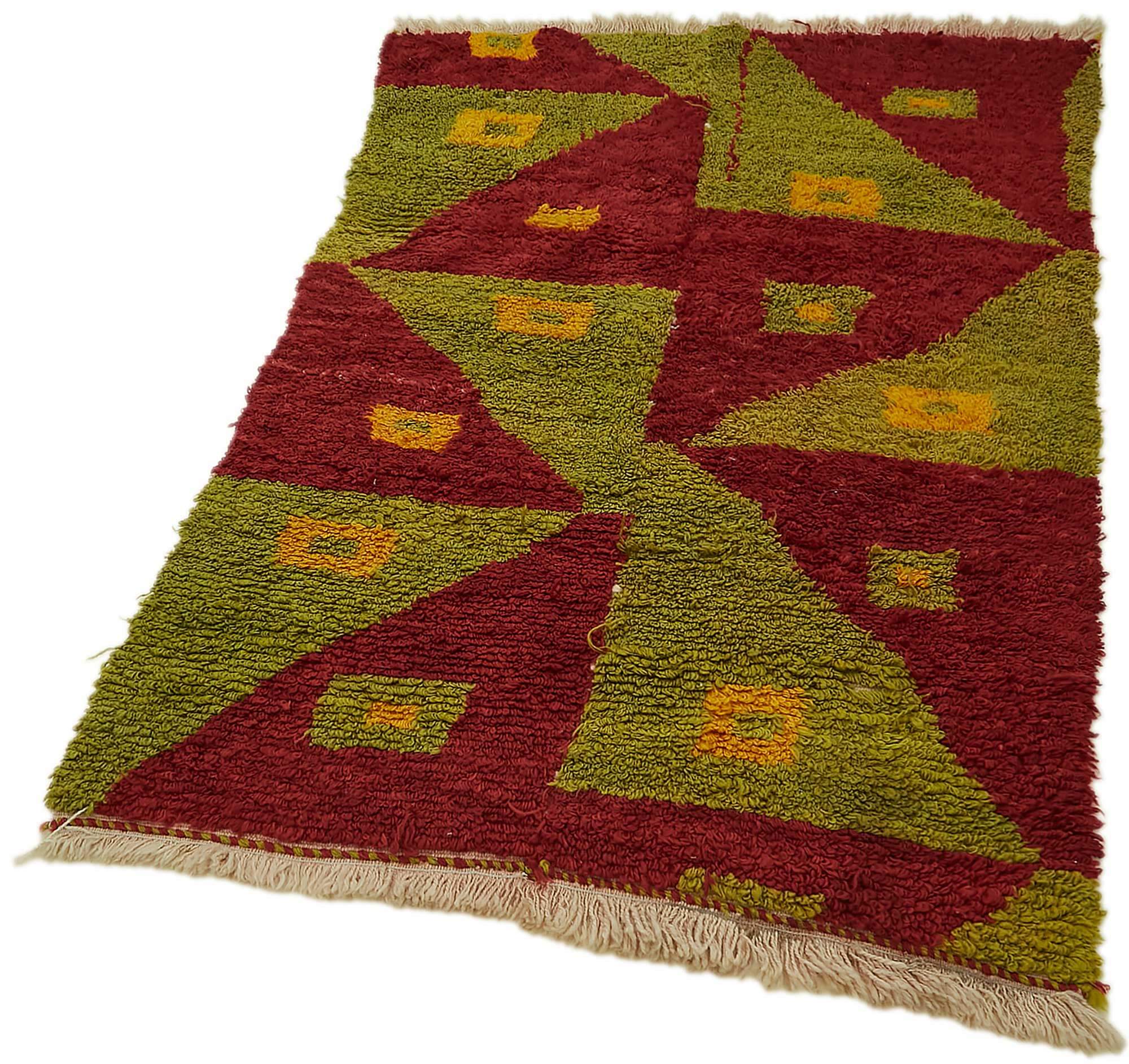 3x5 Green Vintage Tulu Rug - 45659
