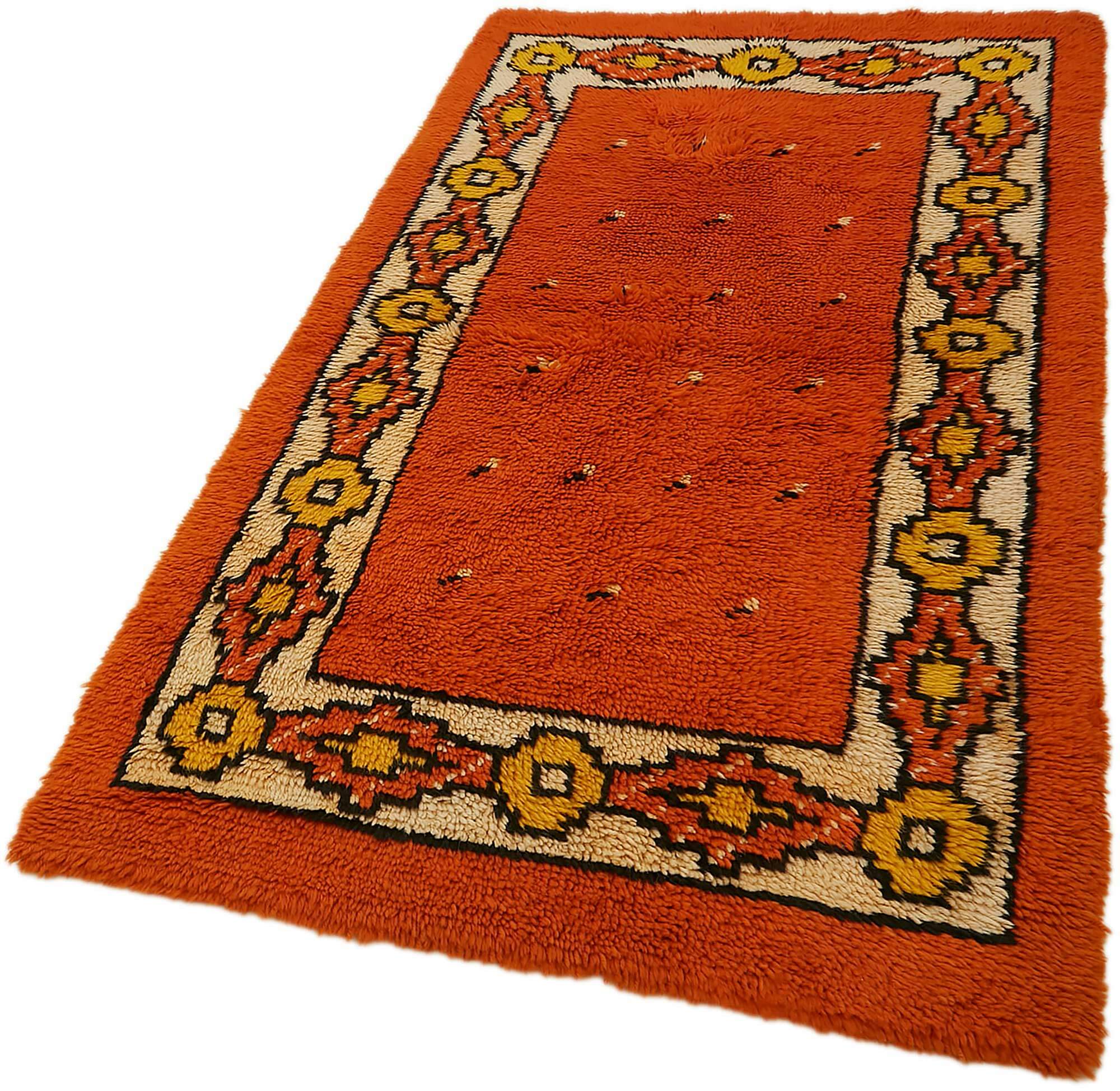4x7 Orange Vintage Tulu Rug - 45661