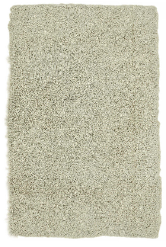 4x7 White Vintage Tulu Rug - 45667