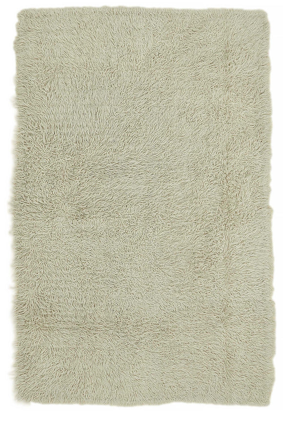 4x7 White Vintage Tulu Rug - 45667