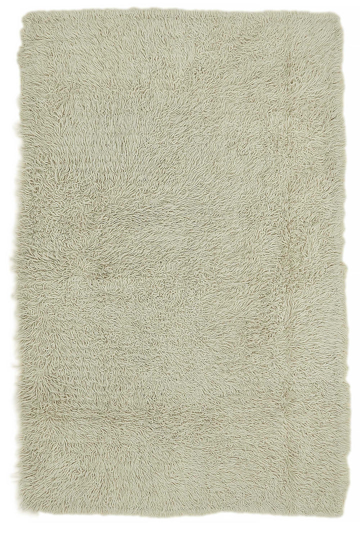 4x7 White Vintage Tulu Rug - 45667
