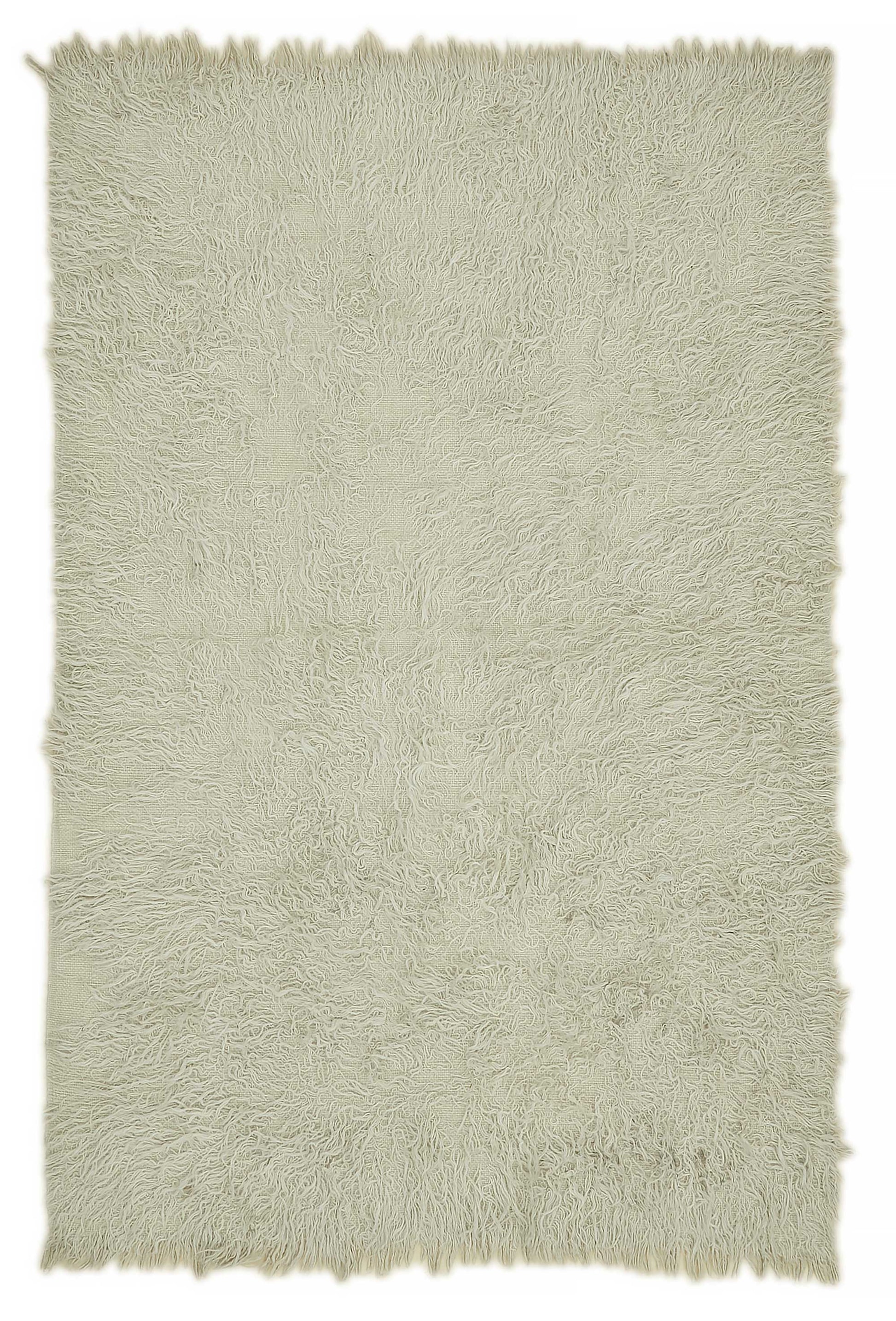 4x7 White Vintage Tulu Rug - 45670