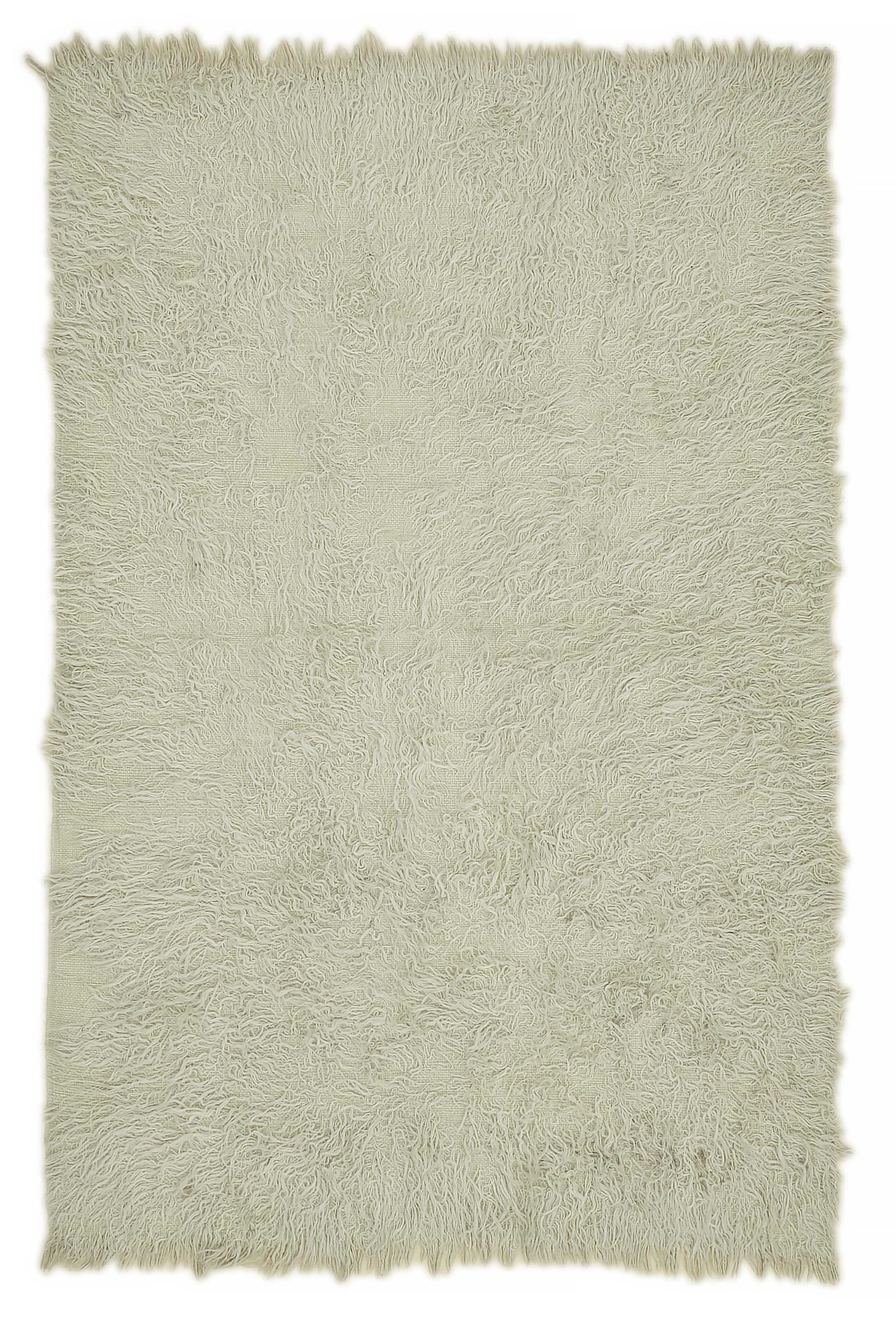 4x7 White Vintage Tulu Rug - 45670