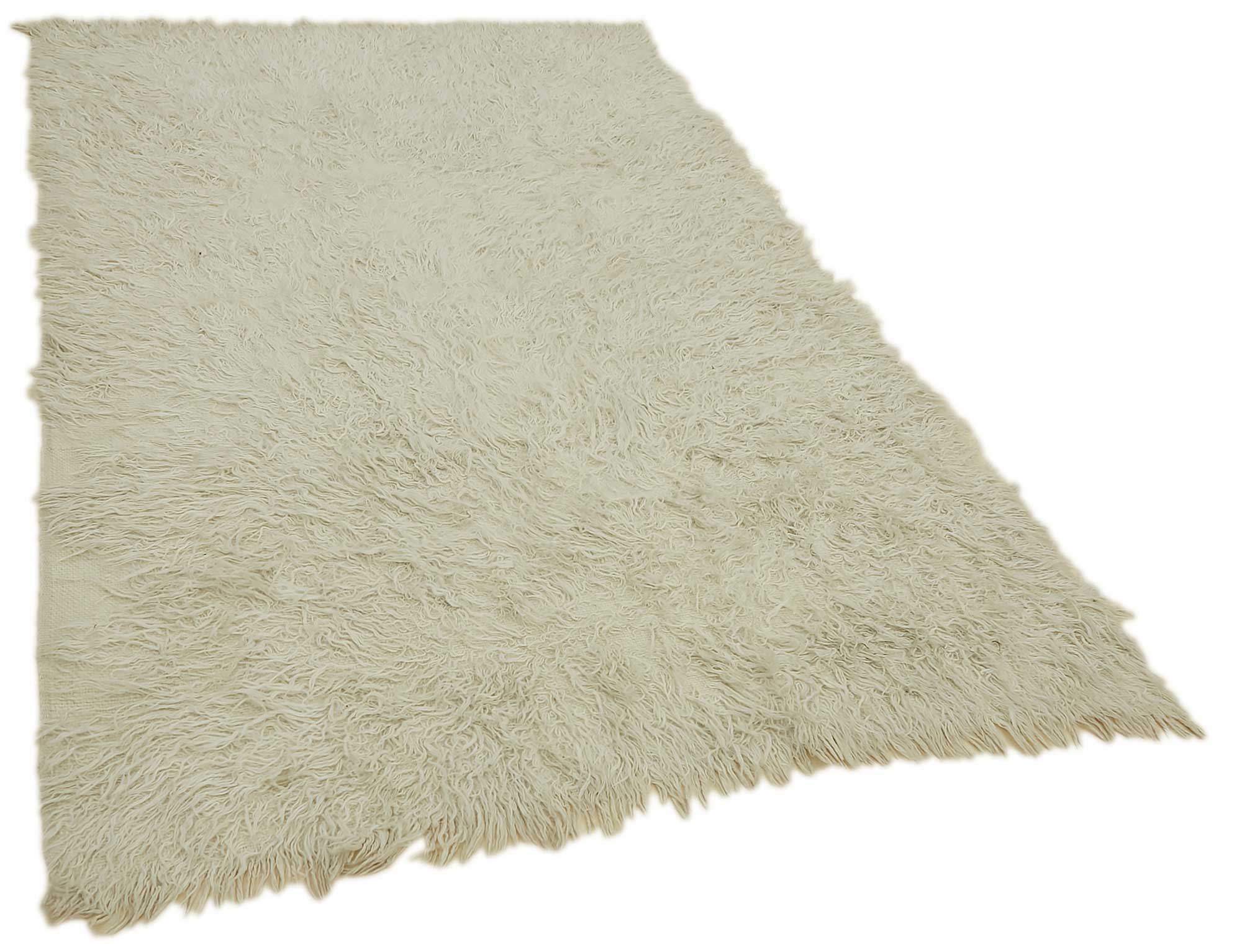 4x7 White Vintage Tulu Rug - 45670