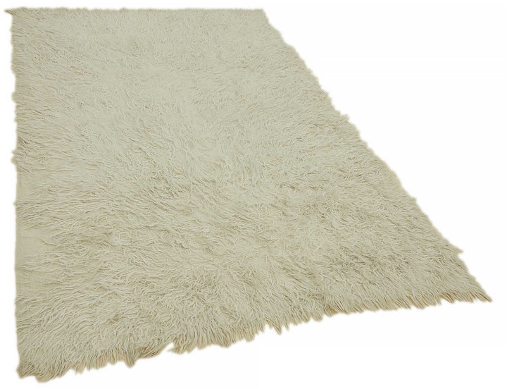 4x7 White Vintage Tulu Rug - 45670
