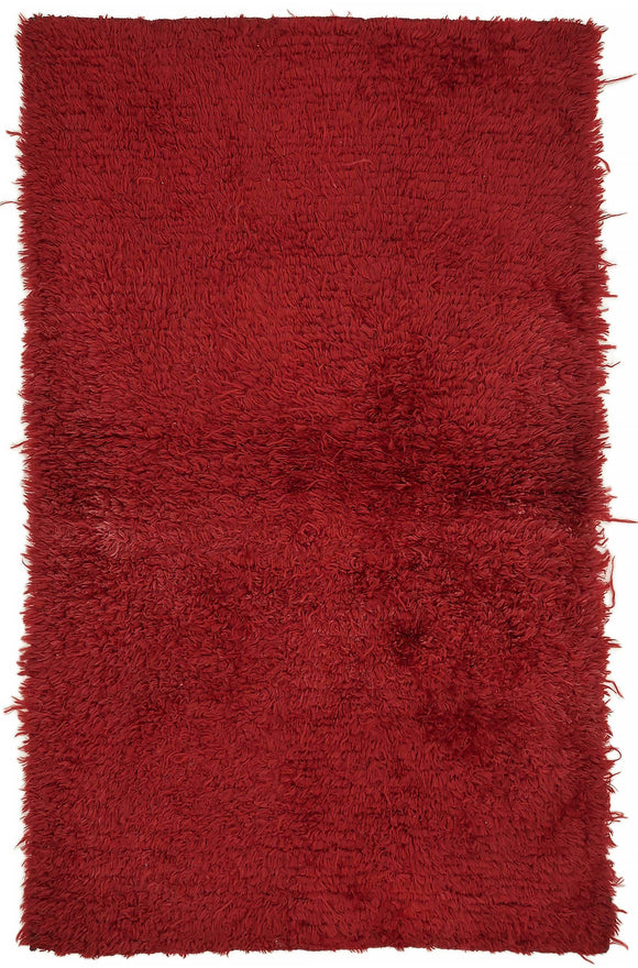 4x7 Red Vintage Tulu Rug - 45673