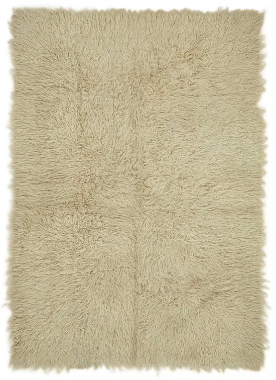 5x7 White Vintage Tulu Rug - 45677