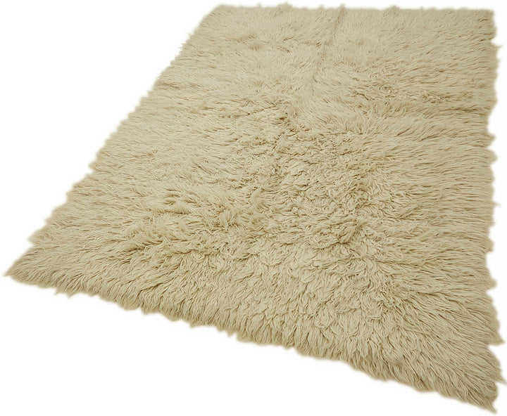 5x7 White Vintage Tulu Rug - 45677