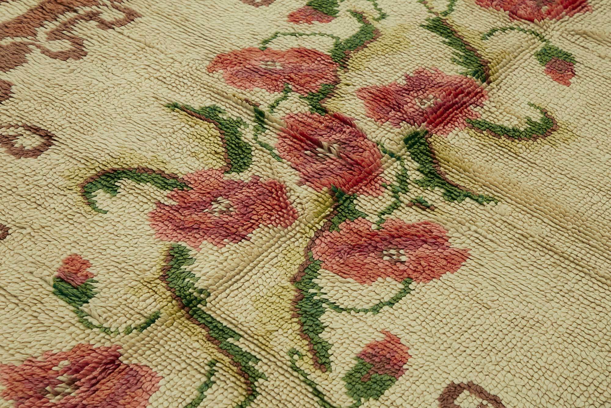 6x7 Beige Vintage Tulu Rug - 45680