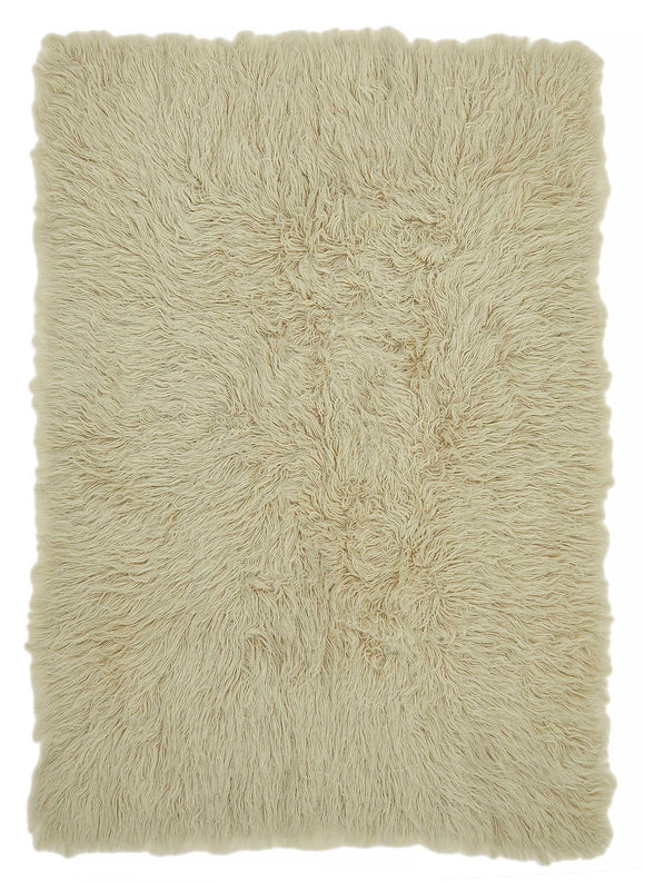 5x8 White Vintage Tulu Rug - 45683