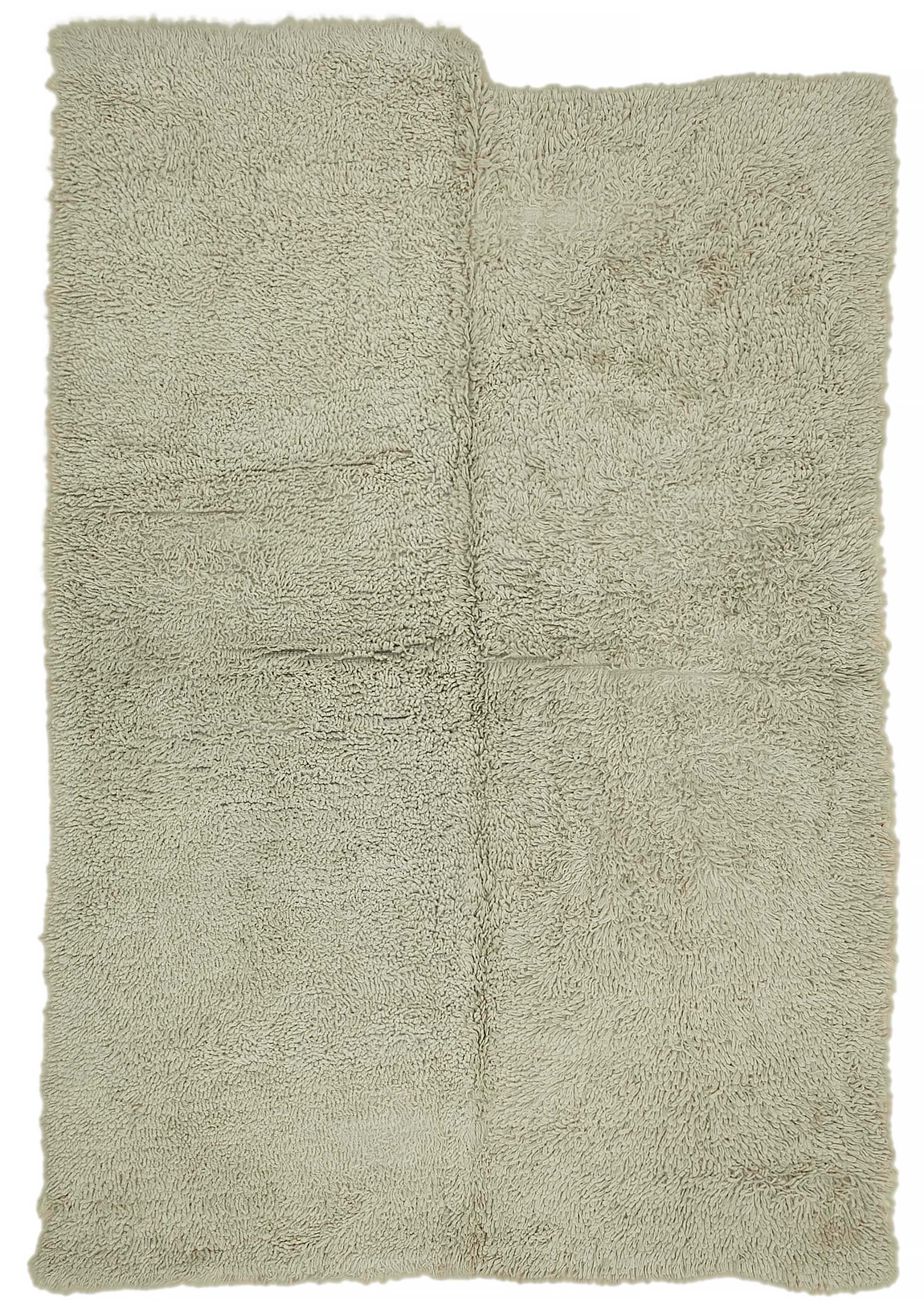 5x8 White Vintage Tulu Rug - 45690