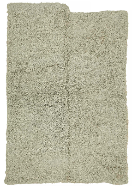 5x8 White Vintage Tulu Rug - 45690