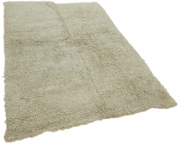 5x8 White Vintage Tulu Rug - 45690