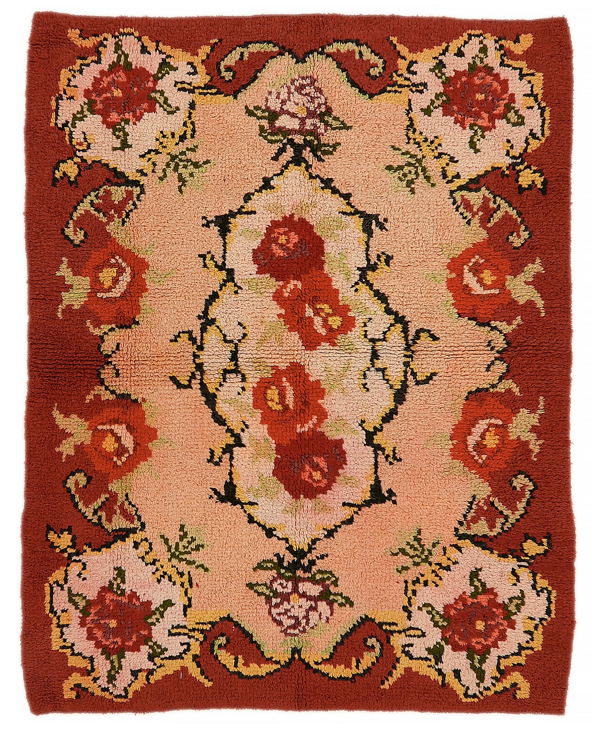 6x7 Red Vintage Tulu Rug - 45692