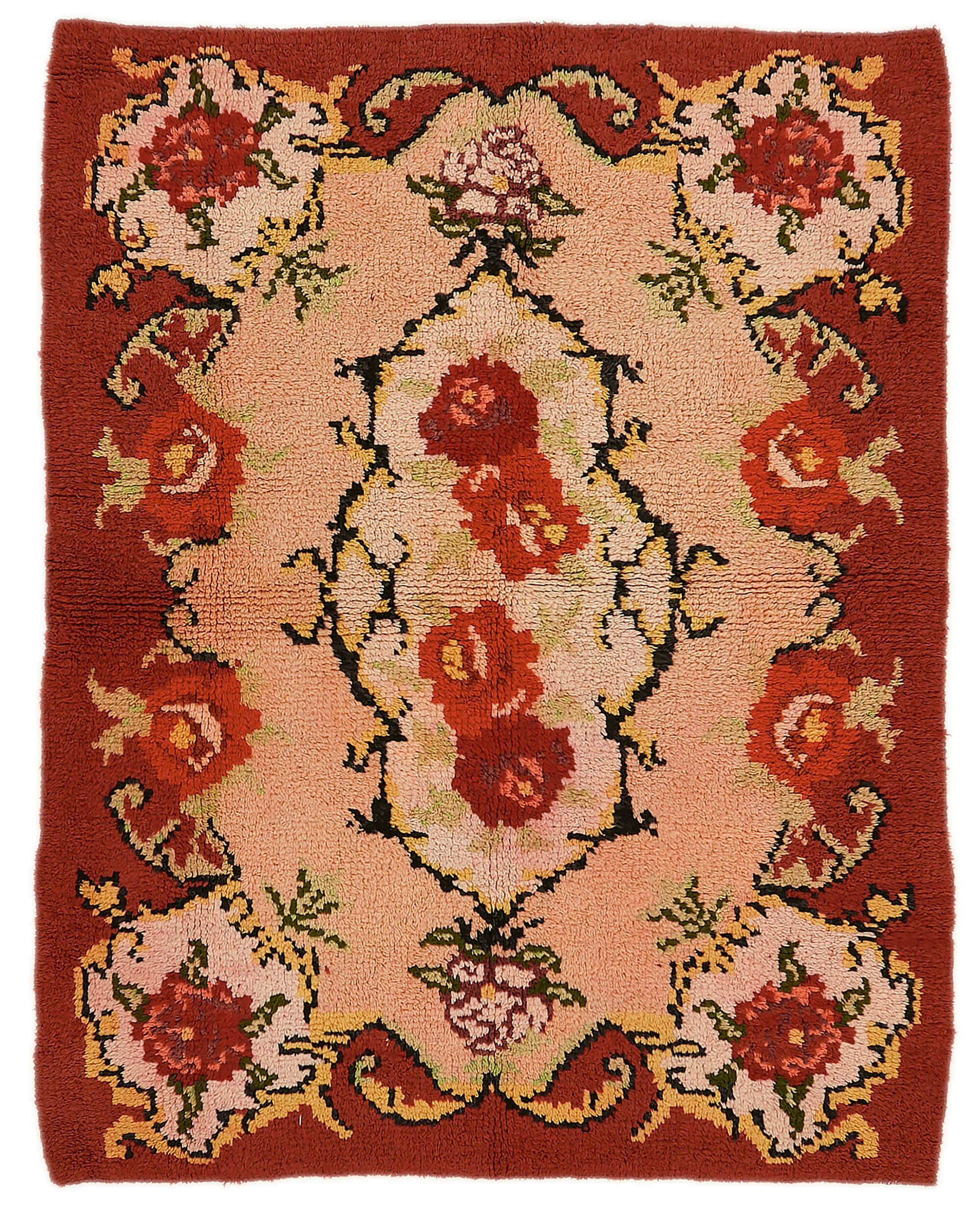 6x7 Red Vintage Tulu Rug - 45692