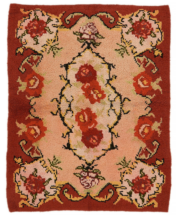 6x7 Red Vintage Tulu Rug - 45692