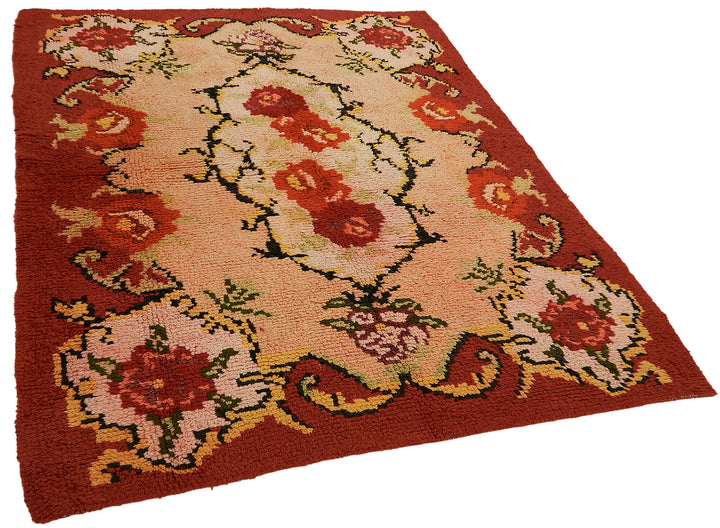 6x7 Red Vintage Tulu Rug - 45692
