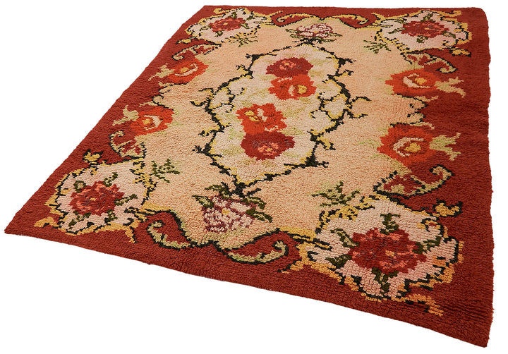 6x7 Red Vintage Tulu Rug - 45692
