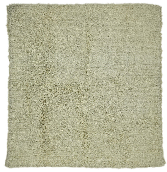 7x7 White Vintage Tulu Rug - 45704