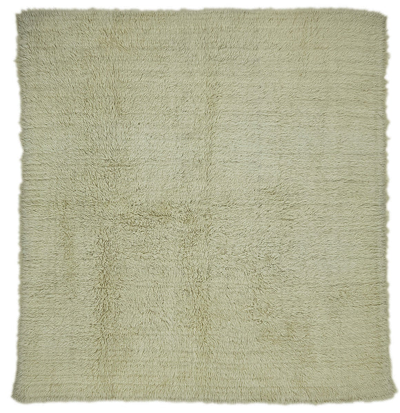 7x7 White Vintage Tulu Rug - 45704