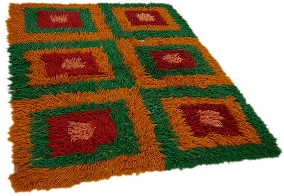 5x6 Multicolor Vintage Tulu Rug - 45709