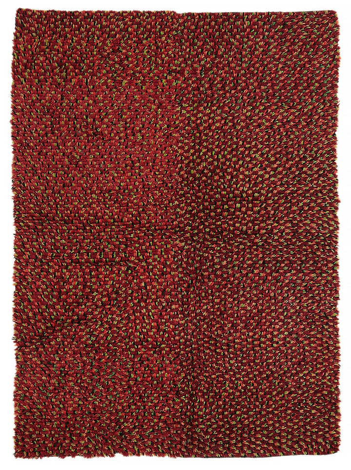 Long Red Rugs 5x6 Red Vintage Tulu Rug - 45710