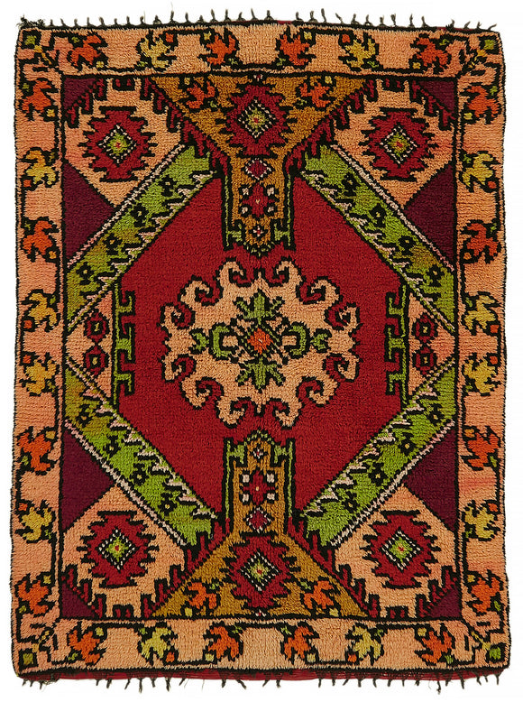 5x6 Multicolor Vintage Tulu Rug - 45711