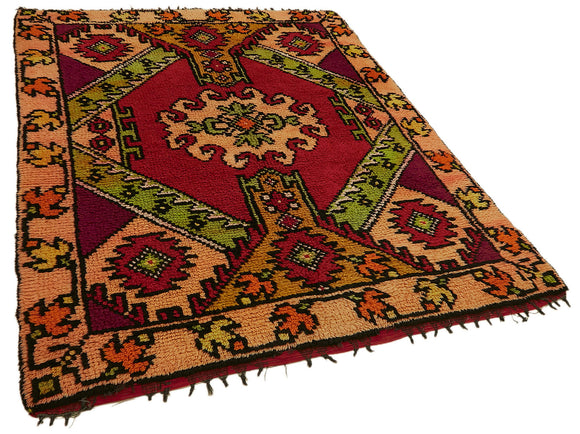 5x6 Multicolor Vintage Tulu Rug - 45711