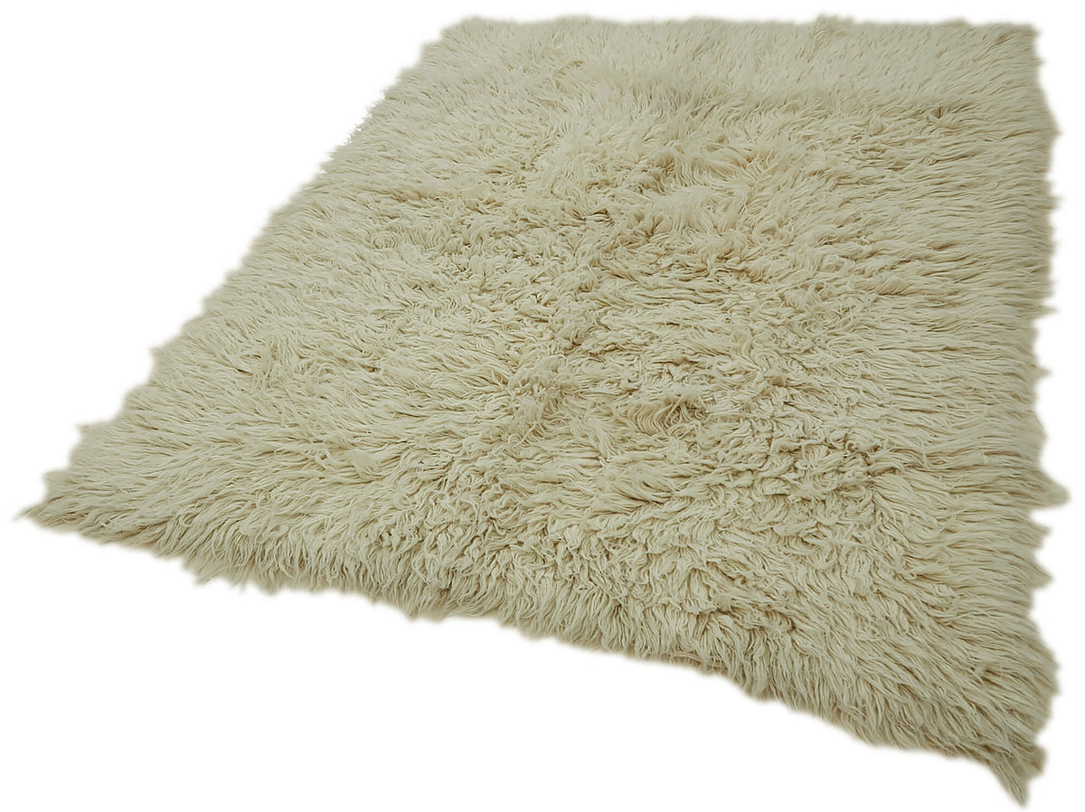 5x7 White Vintage Tulu Rug - 45719
