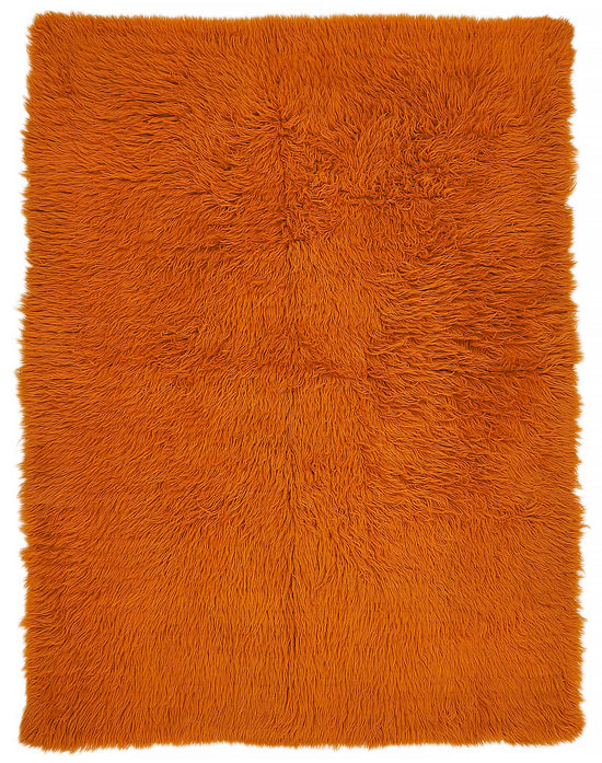 5x7 Orange Vintage Tulu Rug - 45725