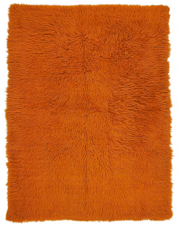 5x7 Orange Vintage Tulu Rug - 45725