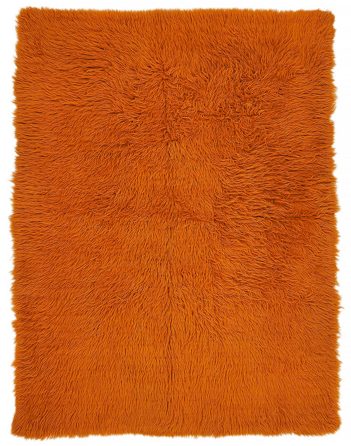 5x7 Orange Vintage Tulu Rug - 45725