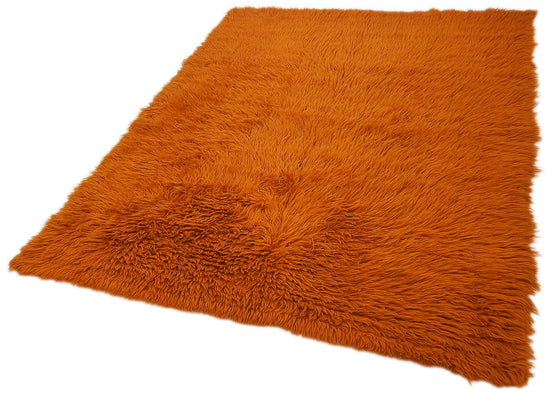 5x7 Orange Vintage Tulu Rug - 45725