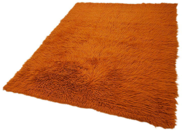 5x7 Orange Vintage Tulu Rug - 45725