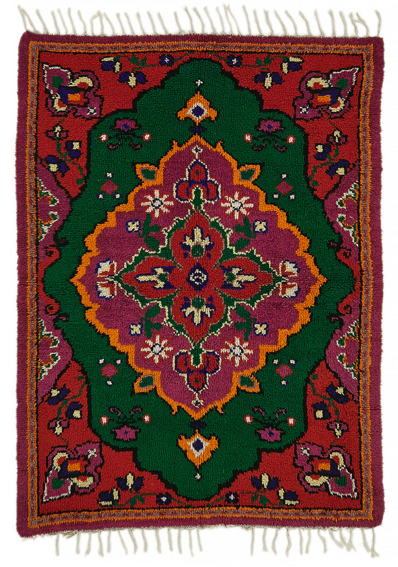 5x7 Red Vintage Tulu Rug - 45726
