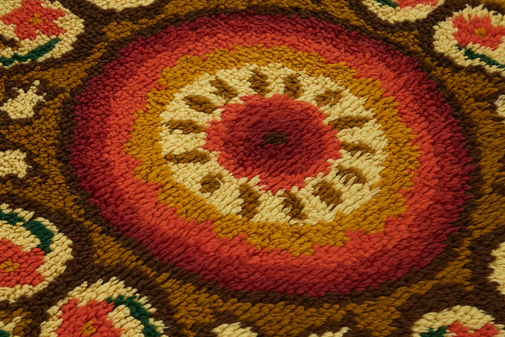 5x5 Beige Vintage Tulu Rug - 45730