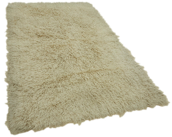 5x8 Beige Vintage Tulu Rug - 45731