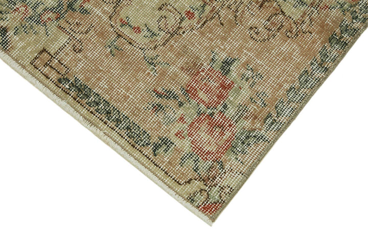 3x6 Beige Turkish Vintage Area Rug - 45734