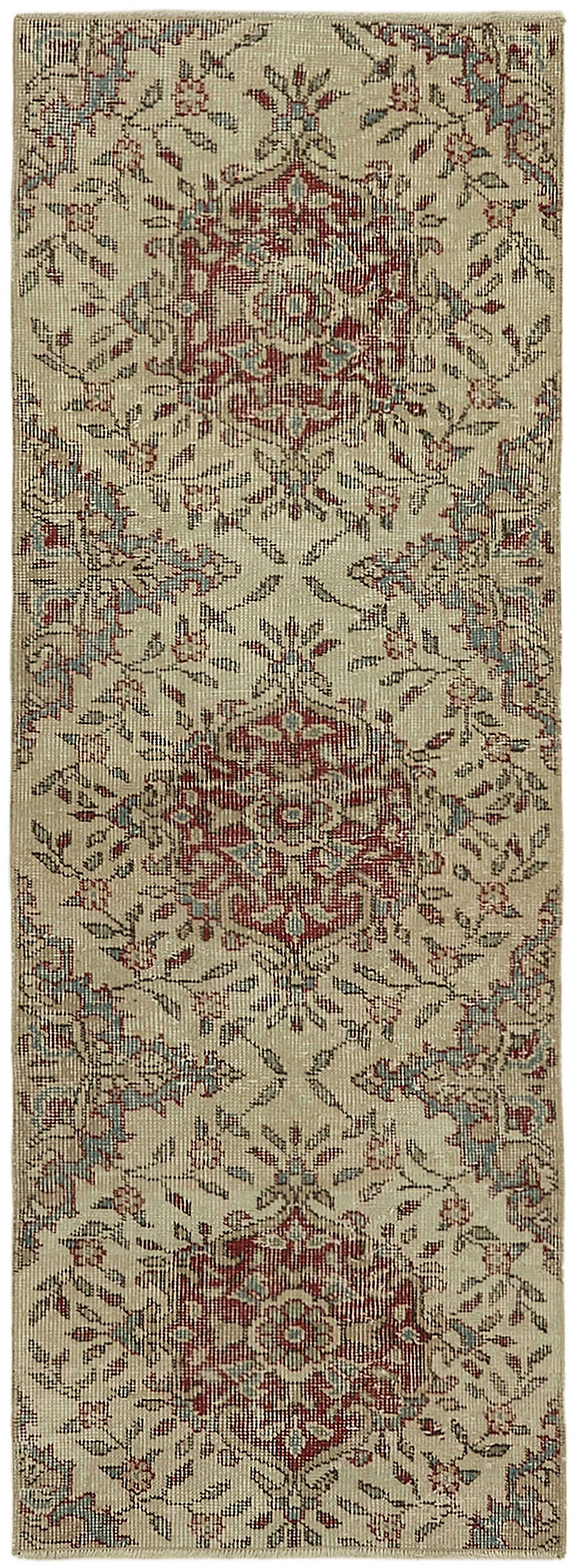 2x6 Beige Turkish Vintage Area Rug - 45735